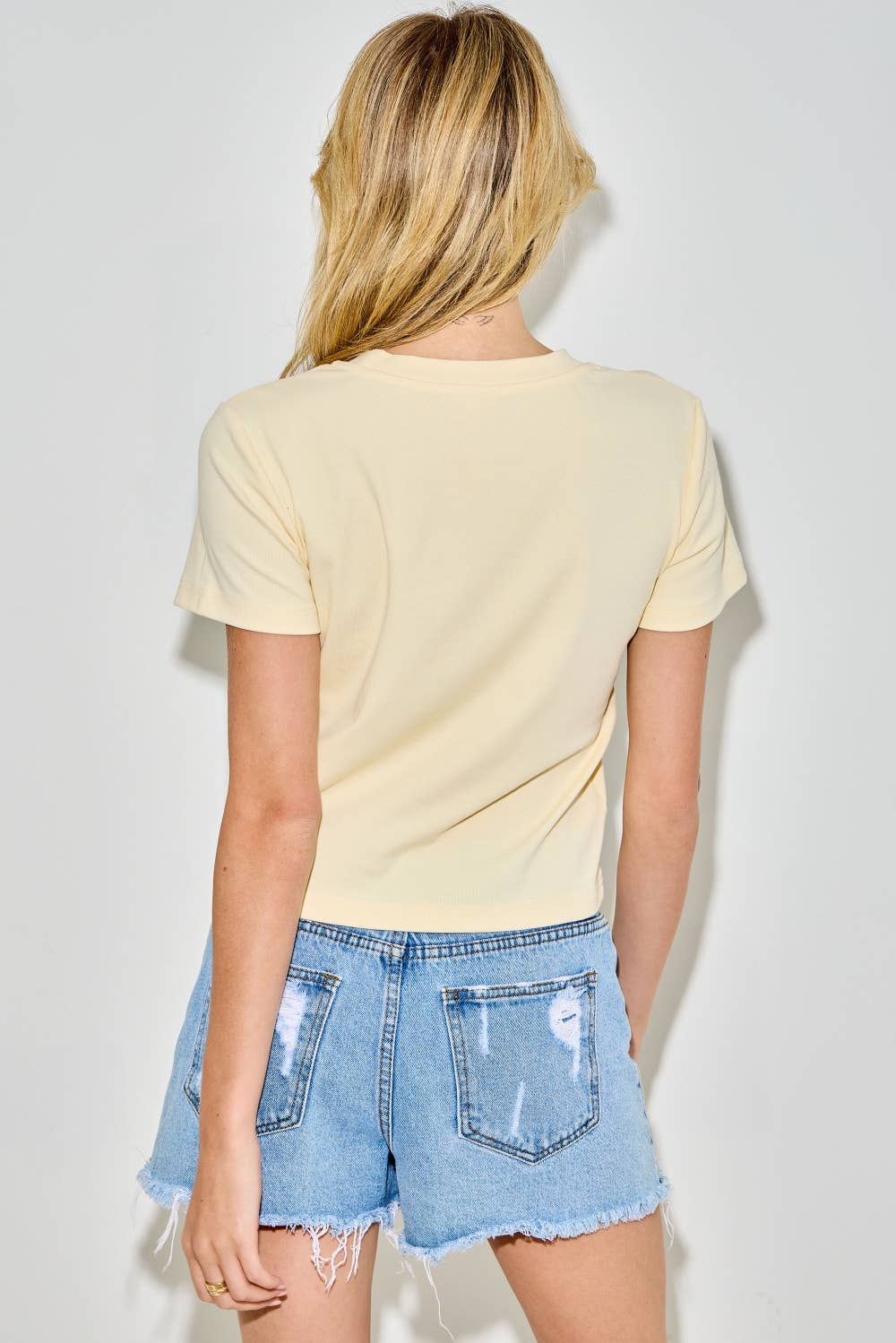HOWDY EMROIDERED RIB KNIT TOP