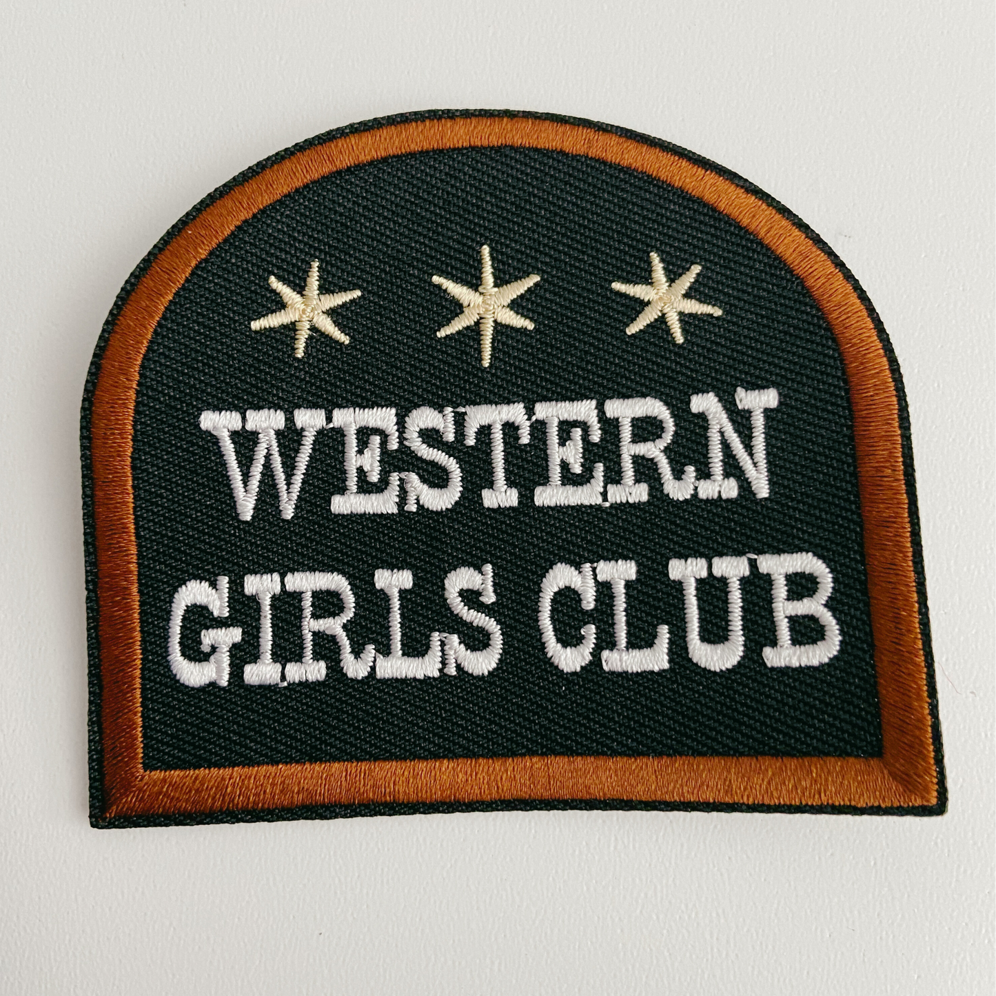 3" Western Girls Club - Embroidered Hat Patch