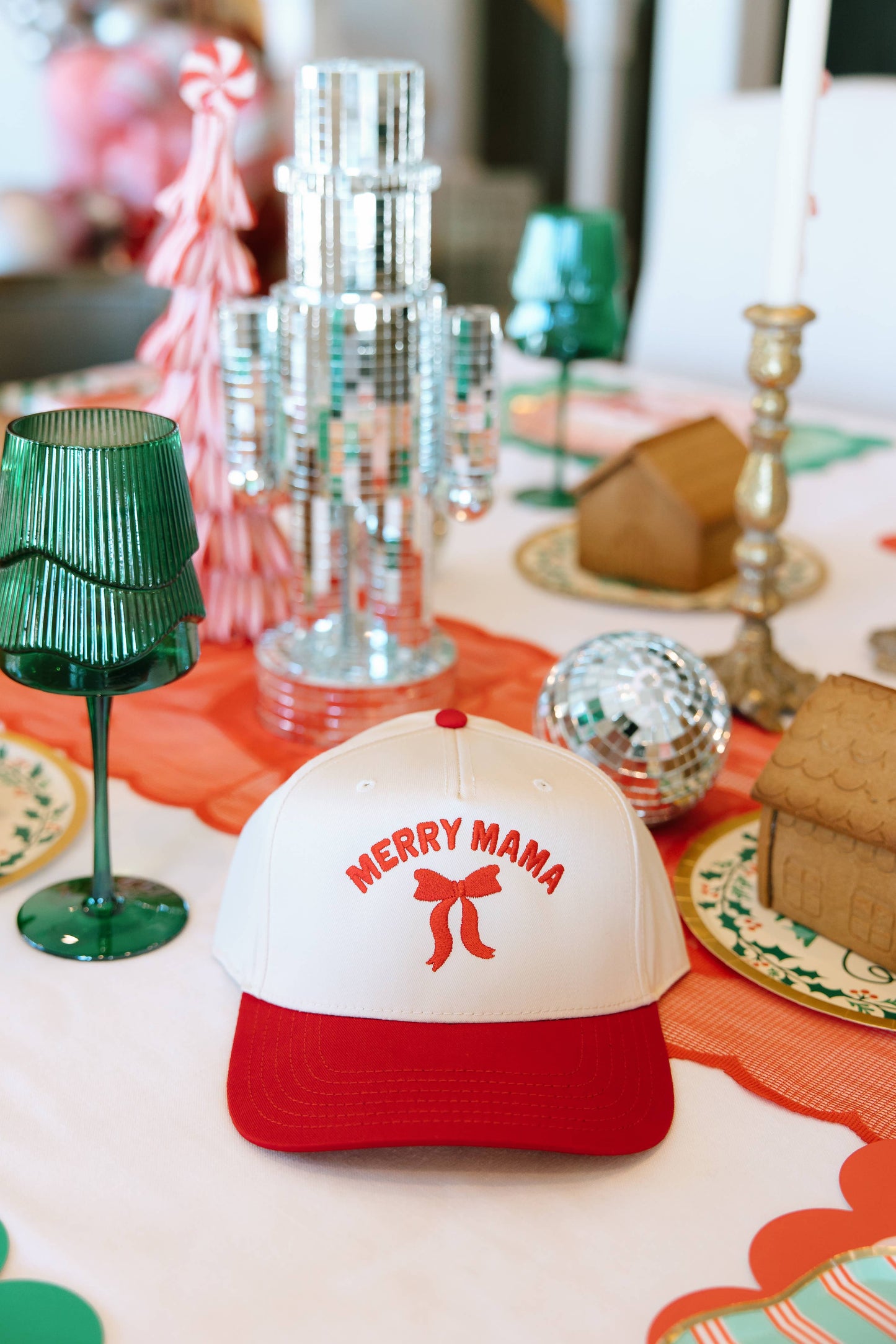 Merry Mama- Holiday Hat- Christmas Hat