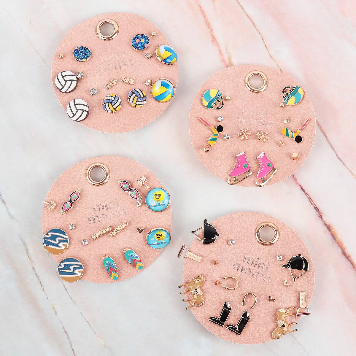 🐴 Equestrian Multi Earring Set Horse Riding Assorted Studs