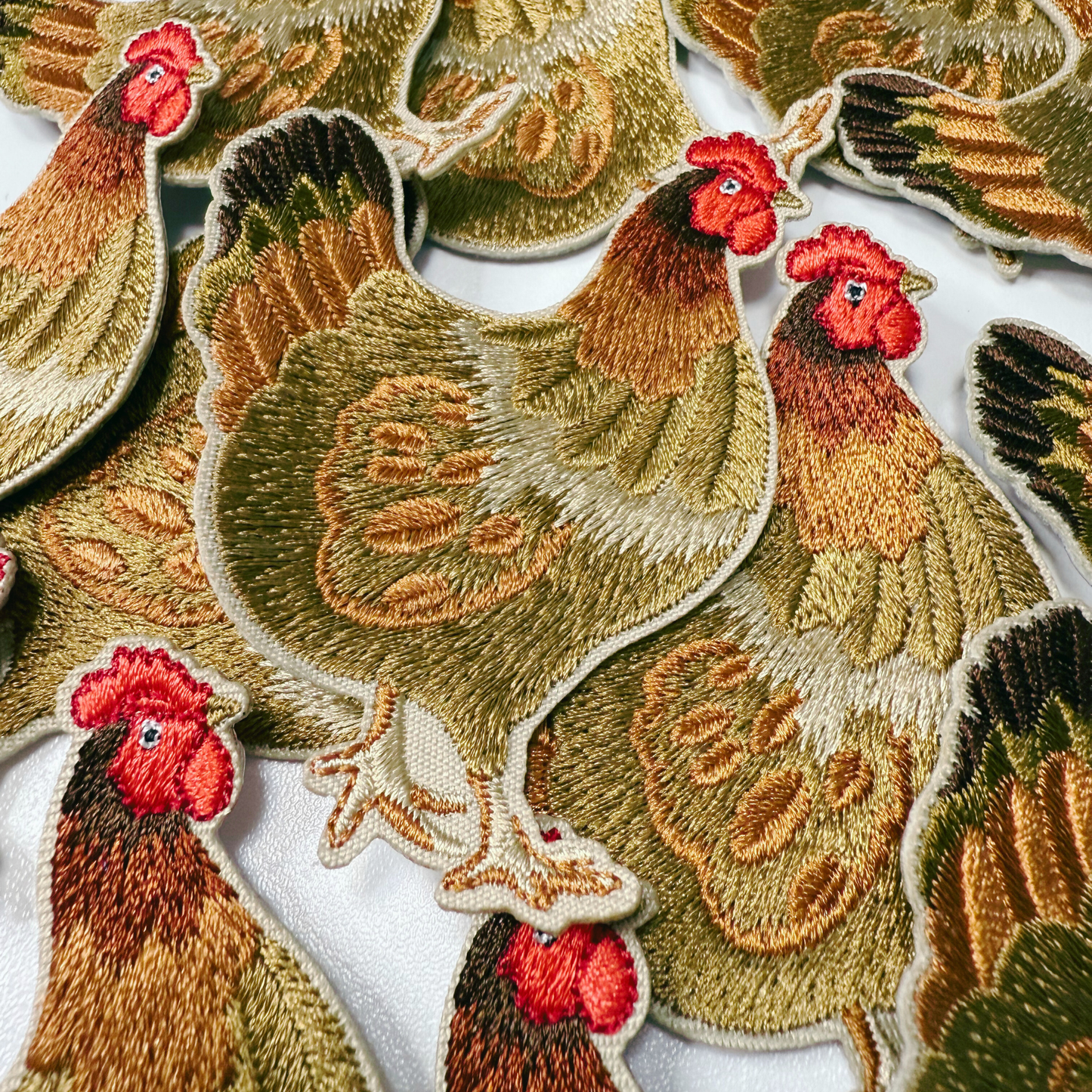 3" Chicken - Embroidered Hat Patch