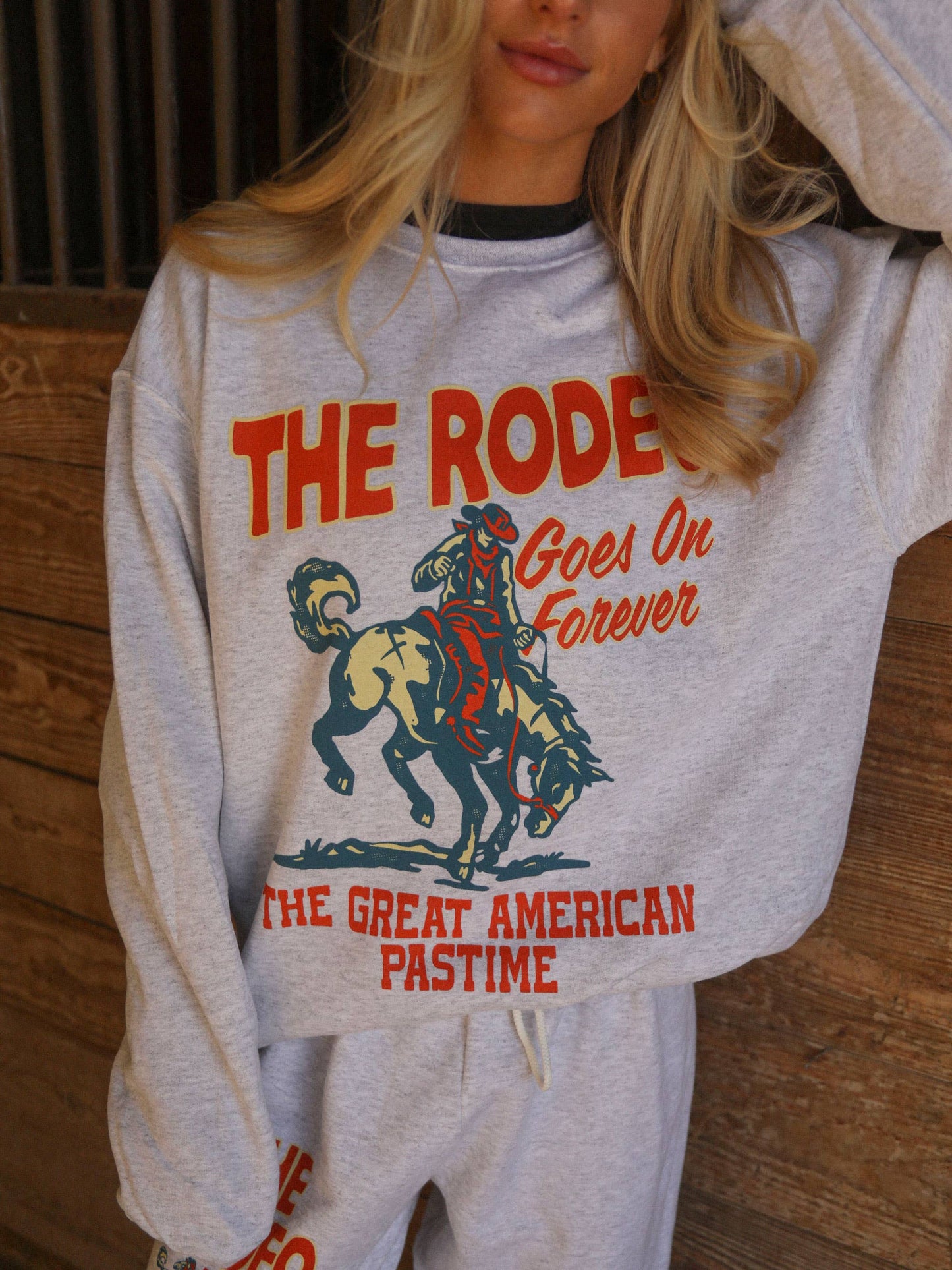 RODEO FOREVER SWEATSHIRT - ASH