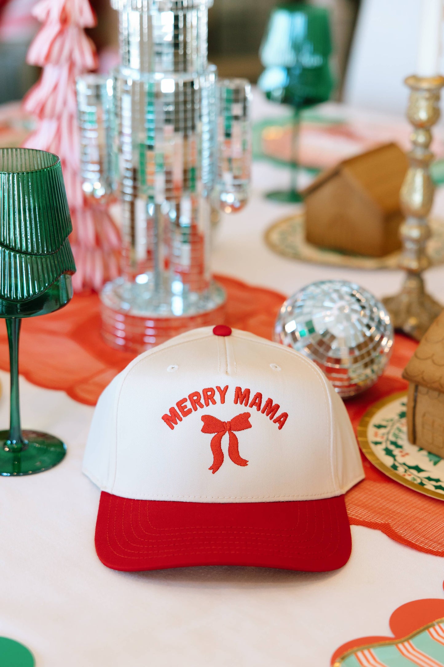 Merry Mama- Holiday Hat- Christmas Hat