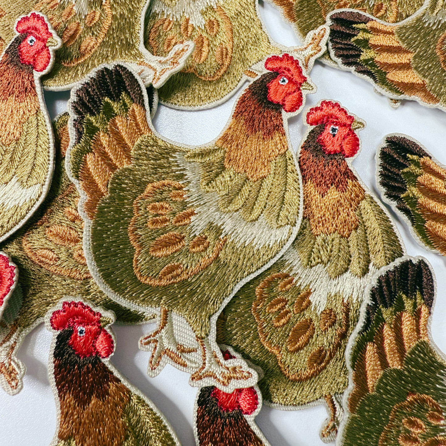 3" Chicken - Embroidered Hat Patch