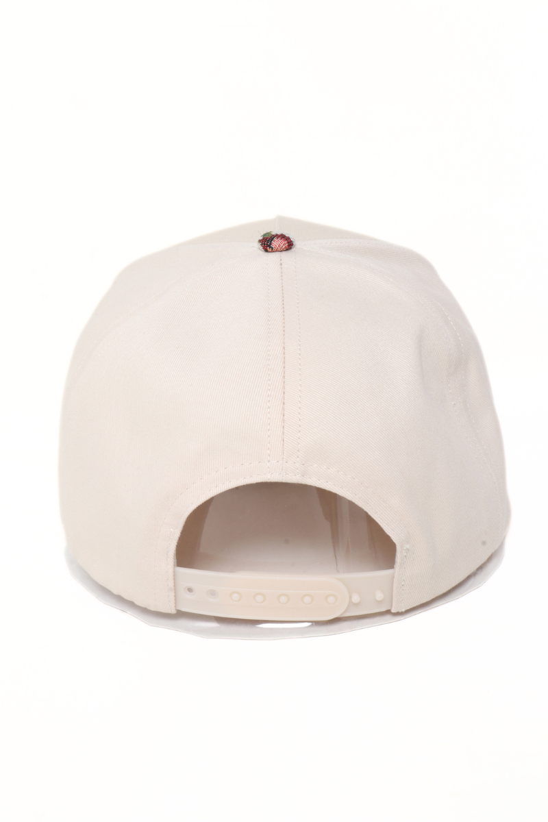 Floral Print Brocade 5 Panels Two Tone Baseball Cap