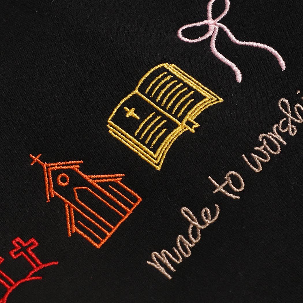 Made to Worship Embroidered Heavyweight Sweatshirt