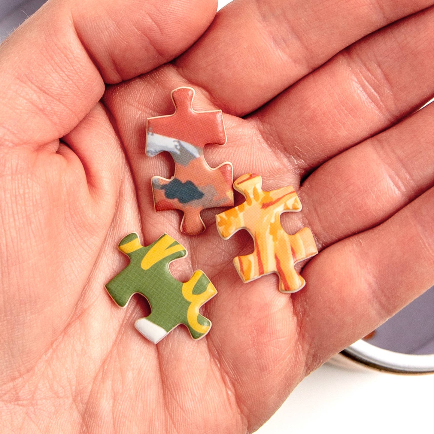 Chicken Meadows - 100 Piece Mini Jigsaw Puzzles - Set of 3