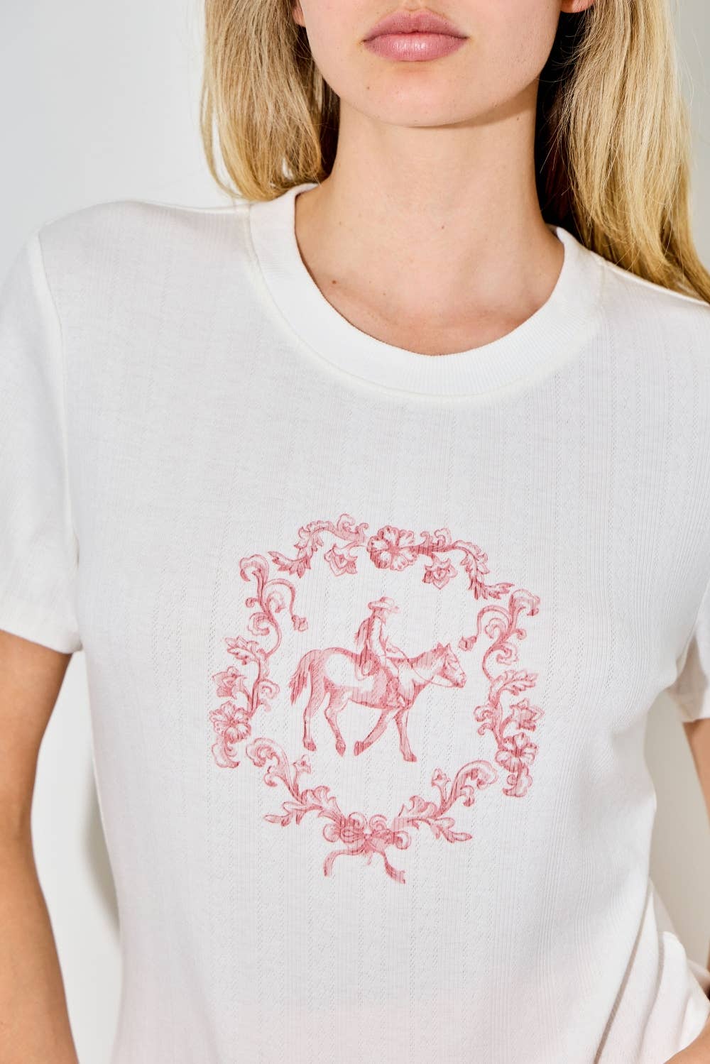 COWGIRL PRINT KNIT TOP