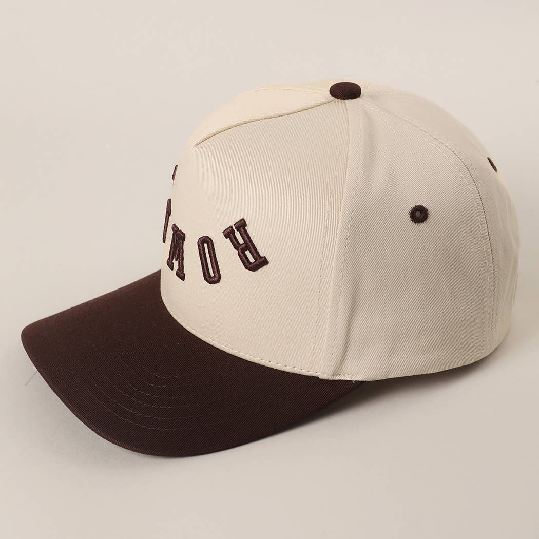 ROWDY Upside Down Embroidered Two-Tone Trucker Hat