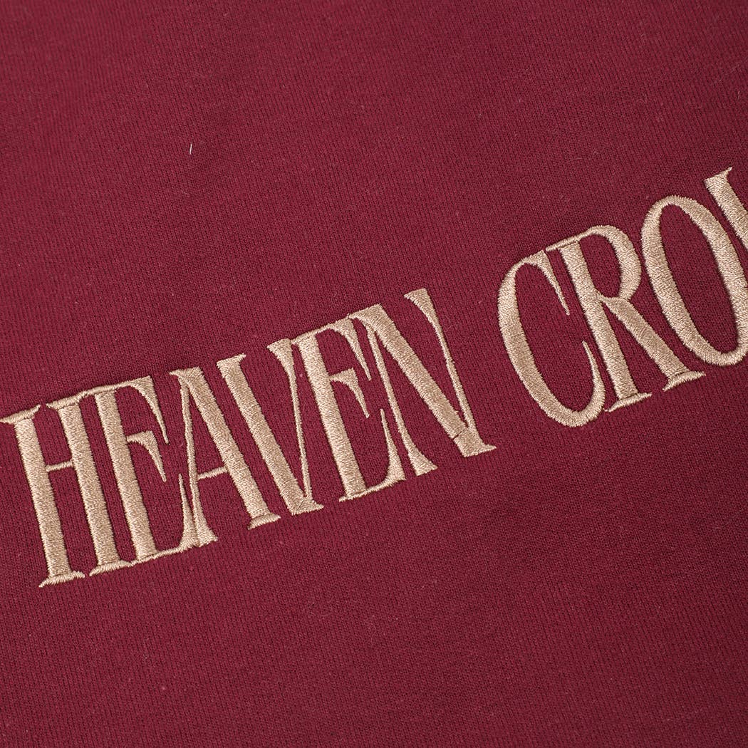 MAKE HEAVEN CROWDED Embroidered Heavyweight Sweatshirt