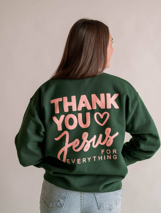 Thank You Jesus Pullover | Christian Pullover