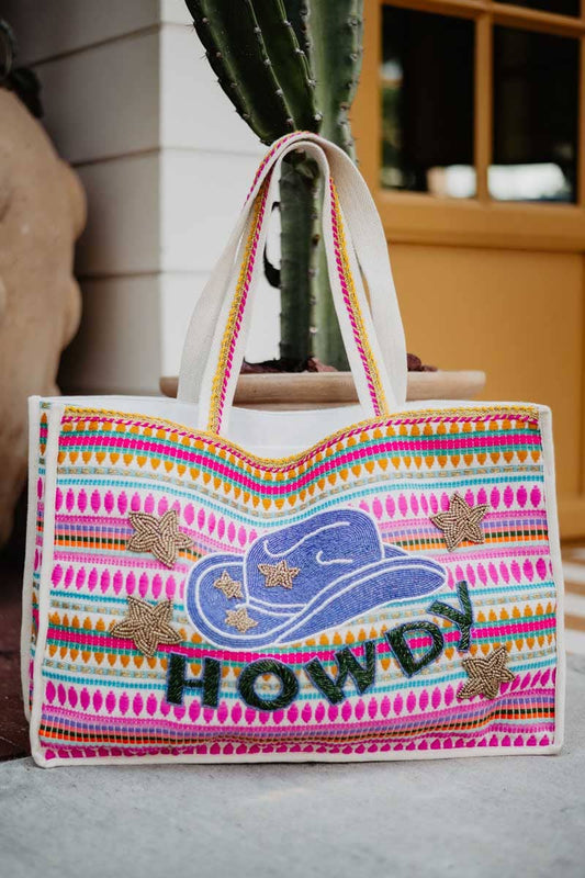 HOWDY Cowgirl Tote Bag