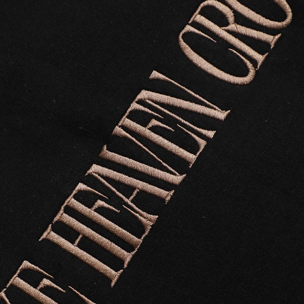 MAKE HEAVEN CROWDED Embroidered Heavyweight Sweatshirt