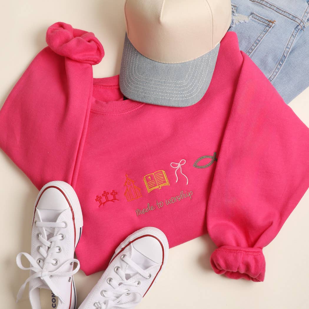 Made to Worship Embroidered Heavyweight Sweatshirt