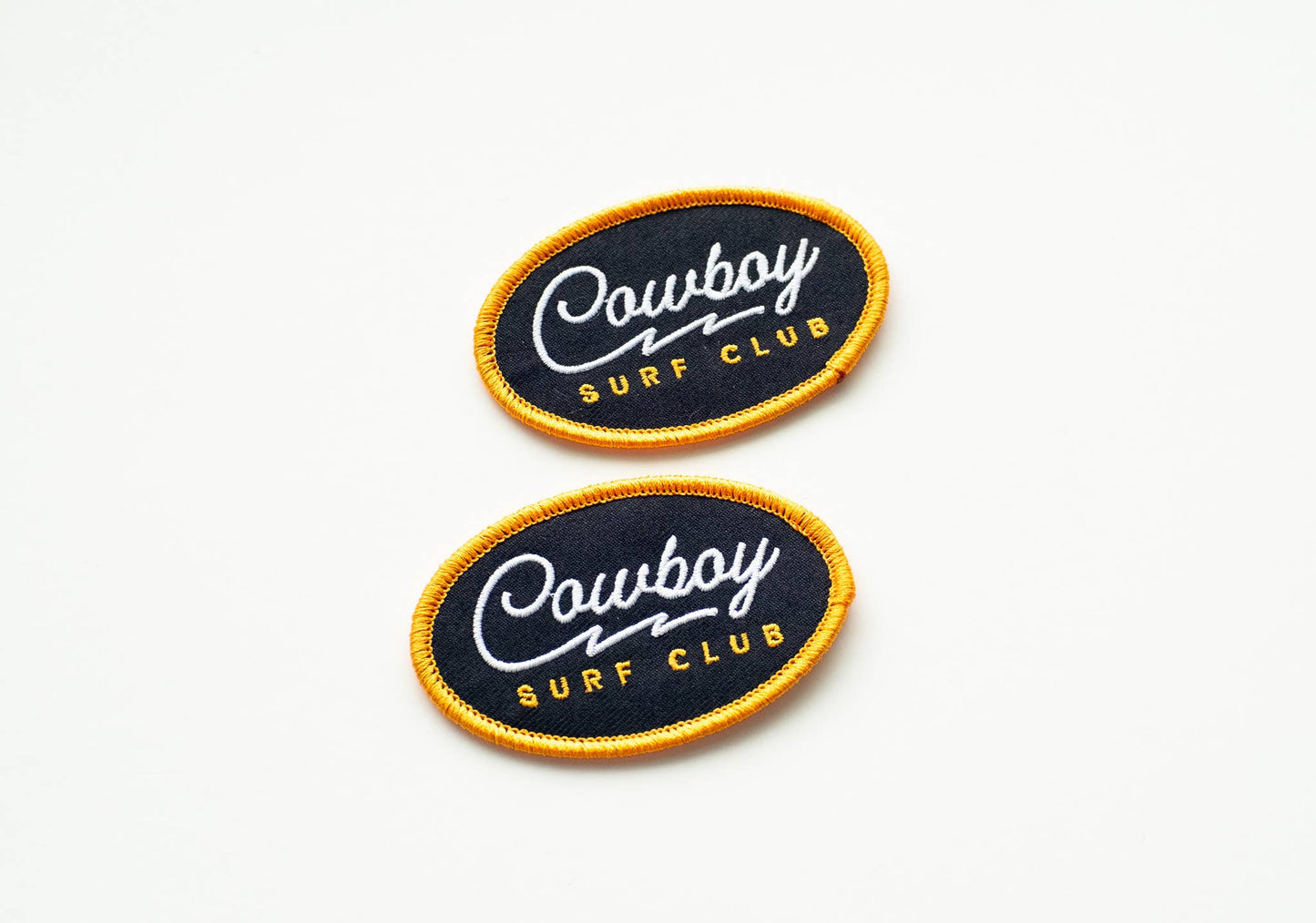 Cowboy Surf Club Embroidered Iron on Patch