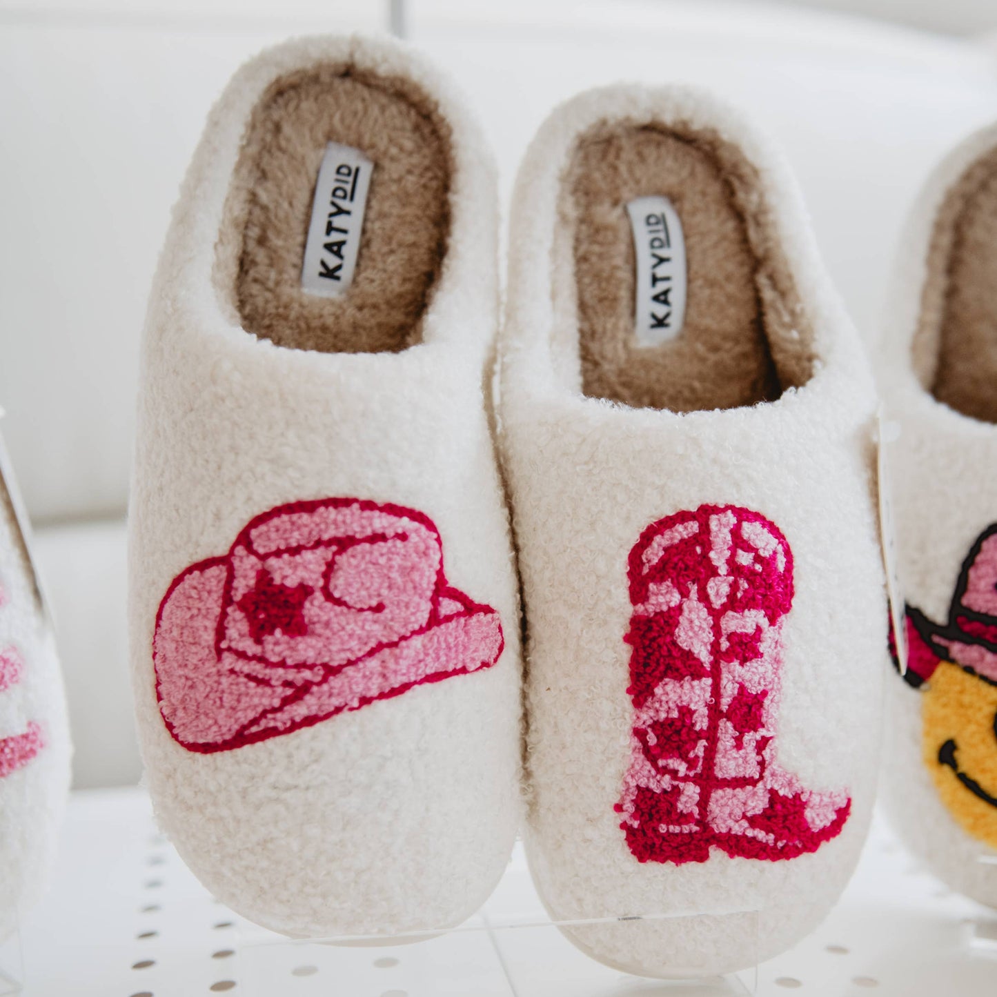 Boot & Cowgirl Hat Western Slippers