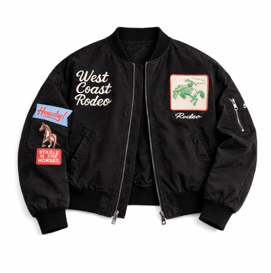 West Coast Rodeo Embroidered Bomber Jacket