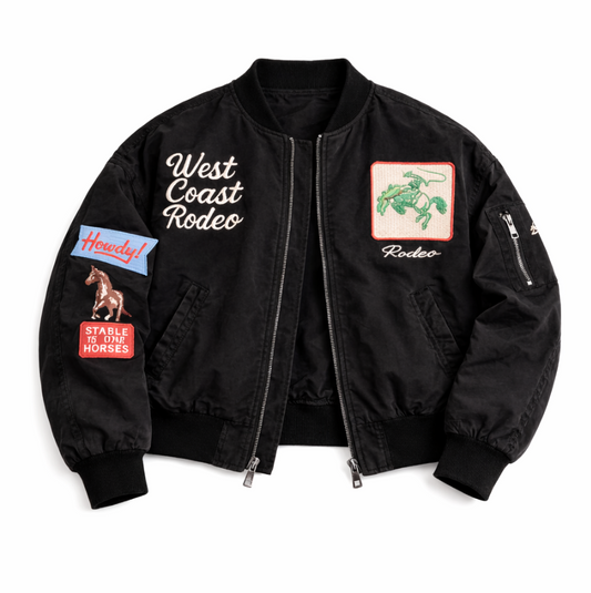West Coast Rodeo Embroidered Bomber Jacket