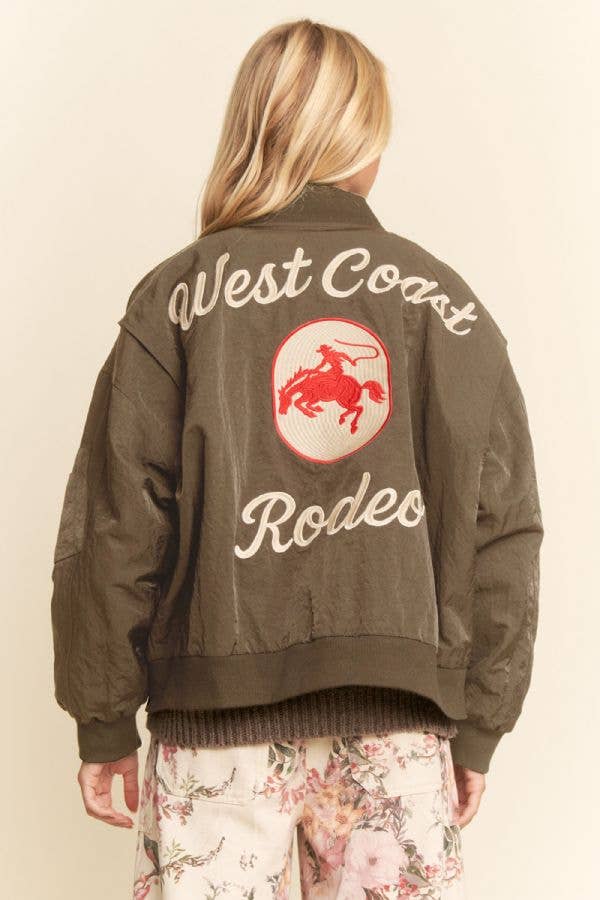 West Coast Rodeo Embroidered Bomber Jacket