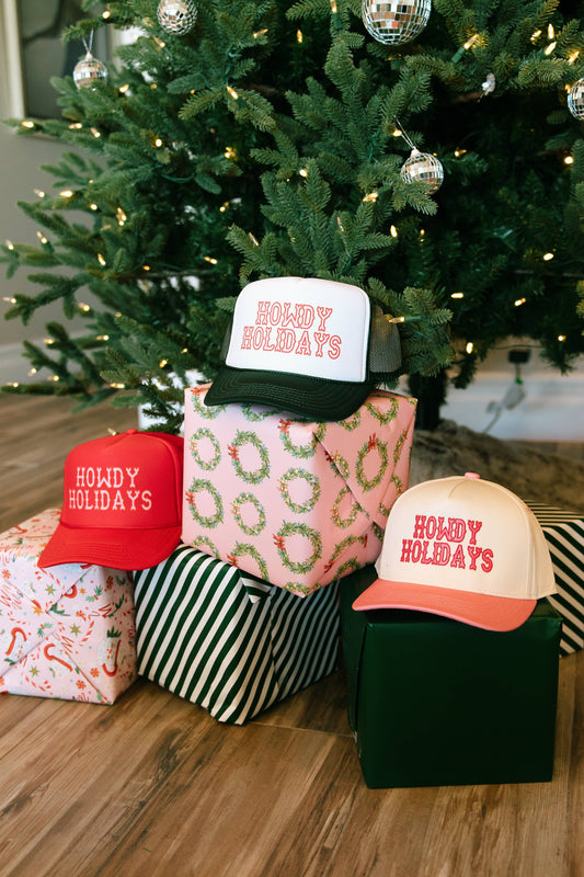 Howdy Holidays- Holiday Hat- Christmas Hat