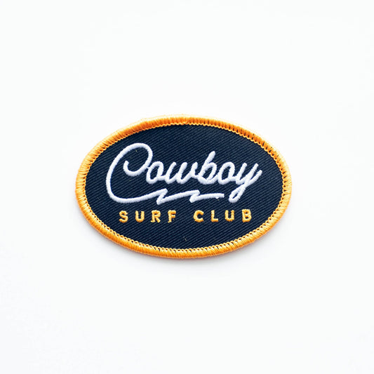 Cowboy Surf Club Embroidered Iron on Patch